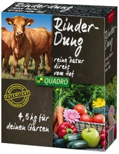QUADRO Rinderdung 4,5kg Rindermist Rinderscheiße Naturdünger Dünger Obstdünger