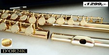 24kt Gold Profi Querflöte
