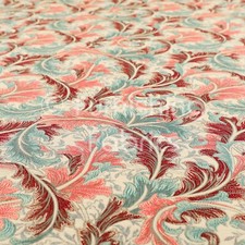 Allover Blumenmuster Rot Wein