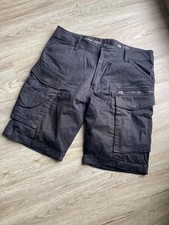 G-Star Cargohose Herren 36 kurz schwarz Rovic ZIP Relaxed 1/2