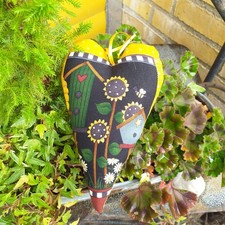 Sonnenblumen Stoffherz
