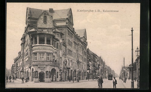 Ansichtskarte karlsruhe b - i.,