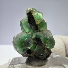 Phantom Fluorit Würfel hexagonal Schörl Turmalin Stufe Erongo Namibia 26*19*12mm