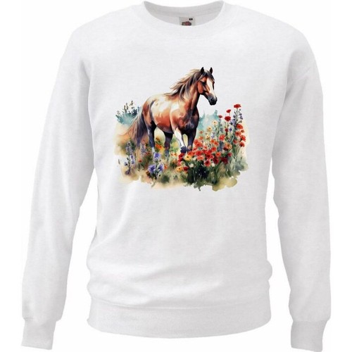 Sweatshirt sweater pferde - sweatshirt,