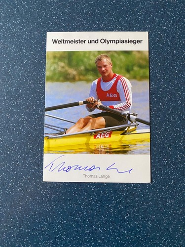 Autogrammkarte thomas lange - "thomas, lange"