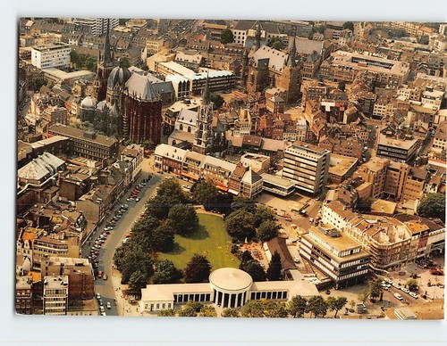 Postcard bad aachen germany - bad,