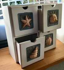 hübsches Sortierkästchen, Vintage-Design, maritimes Dekor, Aufbewahrung, 