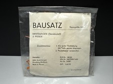 Spur H0 DDR PGH Plauen Rarität Pferdegespann Erntewagen Bausatz UNGEÖFFNET Piko