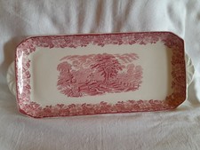 Kuchenplatte Woodland Enoch Wedgwood Tunstall LTD England rot