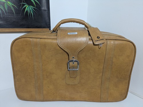 Vintage samsonite lederkoffer - samsonite,