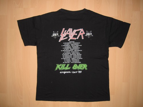 Slayer reprint tour shirt 89 - reprint,