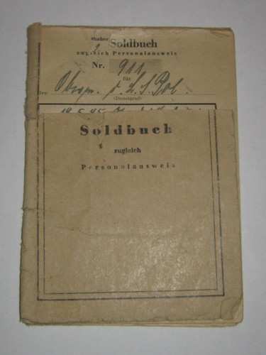 Soldbuch seltene ausführung - soldbuch,