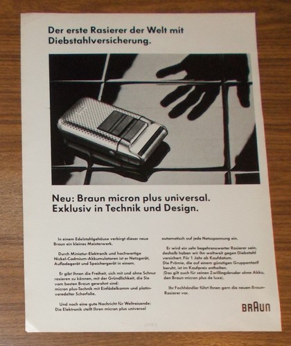 Seltene werbung braun - werbung, micron