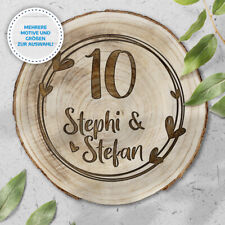 Baumscheibe mit Gravur |