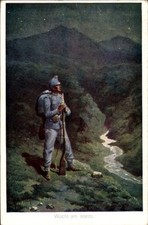 Künstler kuk armee wacht - ak, kuk-armee,
