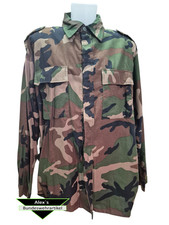 Herren Feldhemd Hemd Tarnoptik Camouflage langarm woodland Gr. 40-42 Neu