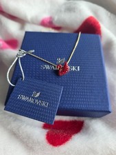Swarovski schwan kette rot - schwan,