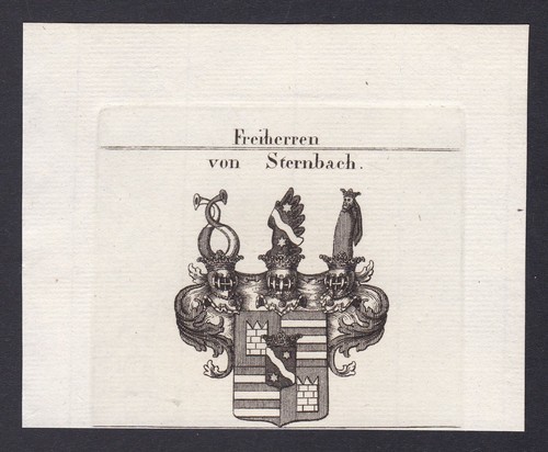 1820 sternbach wappen adel - sternbach,