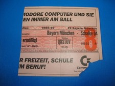 86/87 Ticket FC Bayern