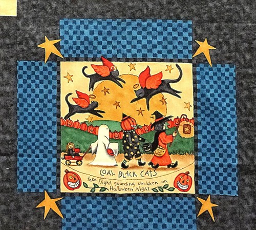 Patchworkstoff hexe kürbis - hexe,