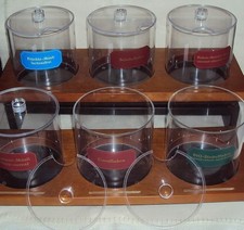 Best Müsli Müslispender Müsli Behälter Cerealienspender Holzständer + 6 Behälter