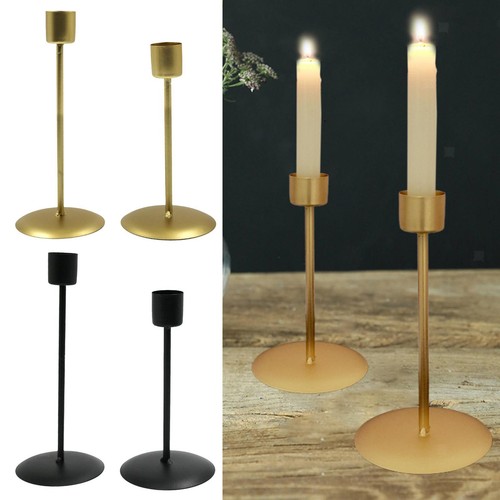 2pcs iron taper candle holder - candle,