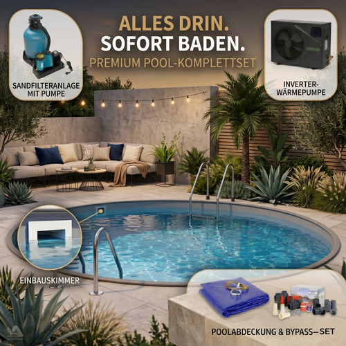Pool komplettset rund - pool,