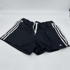adidas Herren 3 Stripes Badeshorts, Schwarz/Weiß, S
