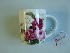 1 Porzellan Tassen Rosen Blumen AMBER Ambiente 0,2l Becher Kaffeetassen Tee