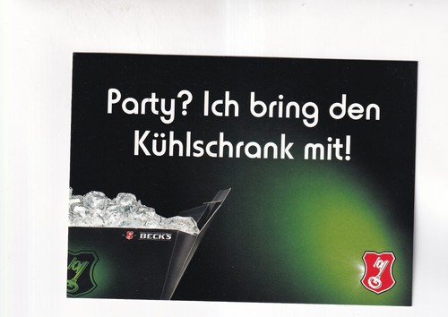 Postcard beck bier - bier, werbung