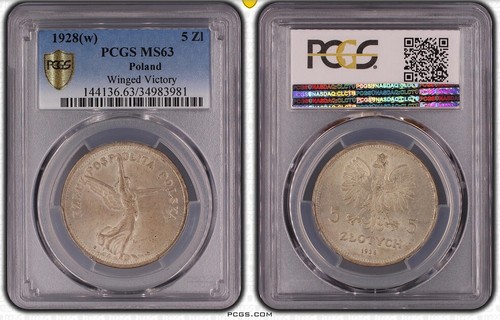 Zlotych 1928 pcgs ms63 - 1928,