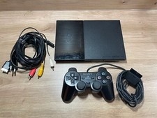 Sony PlayStation 2 Slim  Schwarz Spielekonsole (PAL - SCPH 90004) PS2 Slm LESEN!