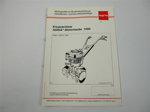 Agria 1000 motorhacke - agria,
