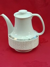 Thomas Porzellan Arcta Platin Borkenrand weiß Kaffeekanne Kanne Kaffee