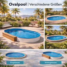 Stahlwandpool Oval Auswahl