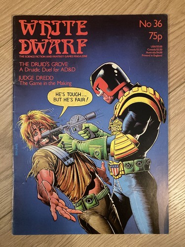 White dwarf judge dredd - white, #36,