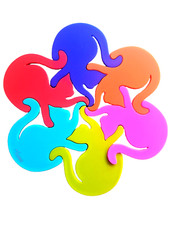 Silikon Katze Untersetzer 6 Untersetzer ~ Pylone Entrechats ~