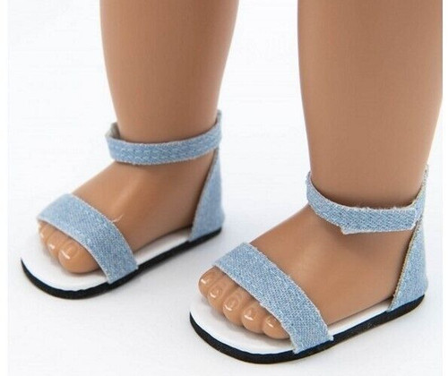 A girly denim sandalen - ♥,