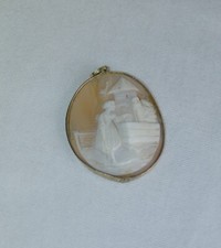 Anhänger Muschel Kamee Antik