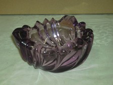 Murano ???  Glas Aschenbecher lila violett Ø 15 cm