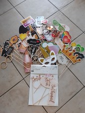 Foto Box Accessoires Hochzeit, diverse Motive, bunt, 66 Teile