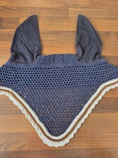 Fliegenmütze Warmblut Blau Creme Braun Gebraucht Fliegenohren