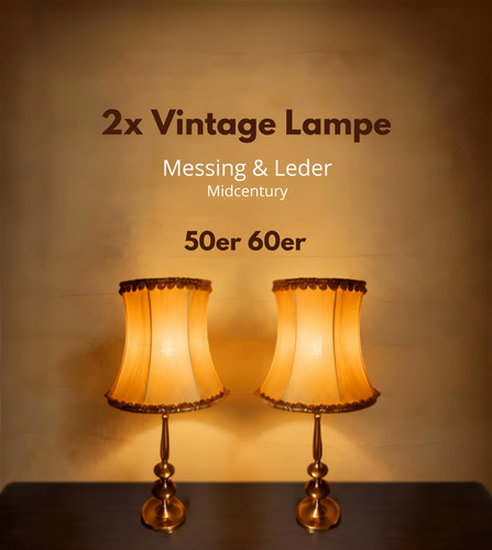 Vintage messing lampe - lampe, mit
