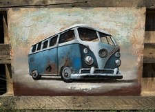 Wandbild Bild Oldtimer Bulli