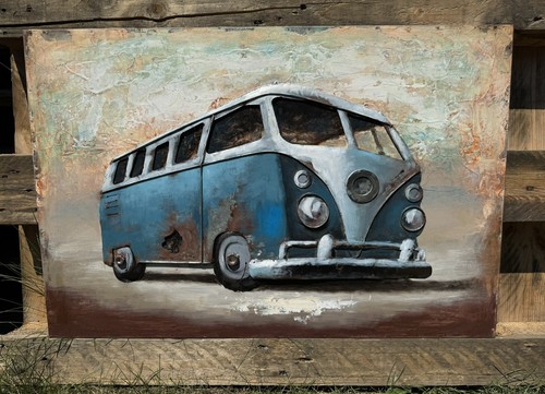Wandbild bild oldtimer - bild, bulli