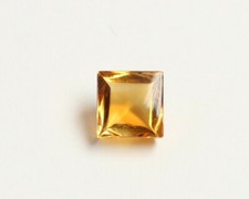 Gelber Citrin, Cabochon Quadrat, 6,2mm x 6,2mm