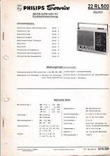 Service Manual-Anleitung für Philips 22 RL 500,Adjutant 