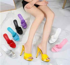 DE Damen Schuhe Pumps Plattform Sandalen High heels Nachtclubs Sommer Hausschuhe