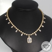 Wert 12990 € Brillant Diamant Collier 750 18 Karat Gelb Gold xxyy