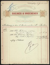 Rechnung Ludwigsburg 1888